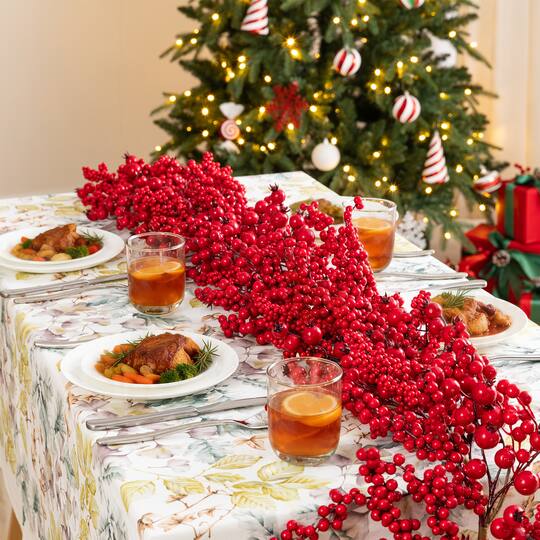 Glitzhome® 6ft. Christmas Full Berry Garland